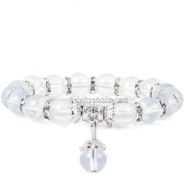 10 MM Glass Transparent Bracelet 10 MM Glass Transparent Bracelet