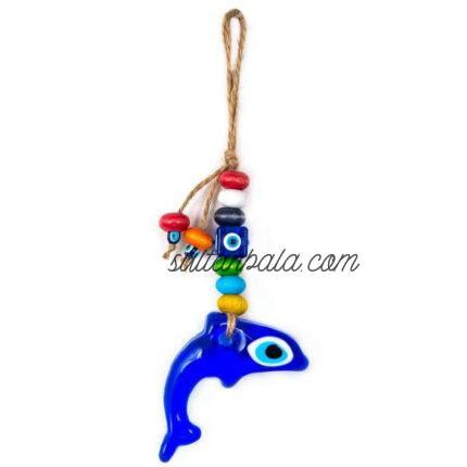 Dolphin Wooden Beads Wall Ornament