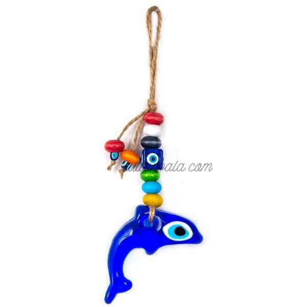 Dolphin Wooden Beads Wall Ornament