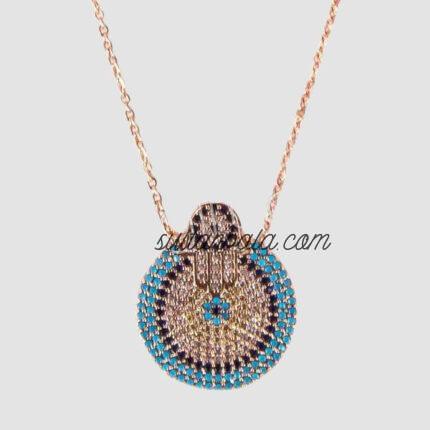 Zircon Plated Copper Necklace