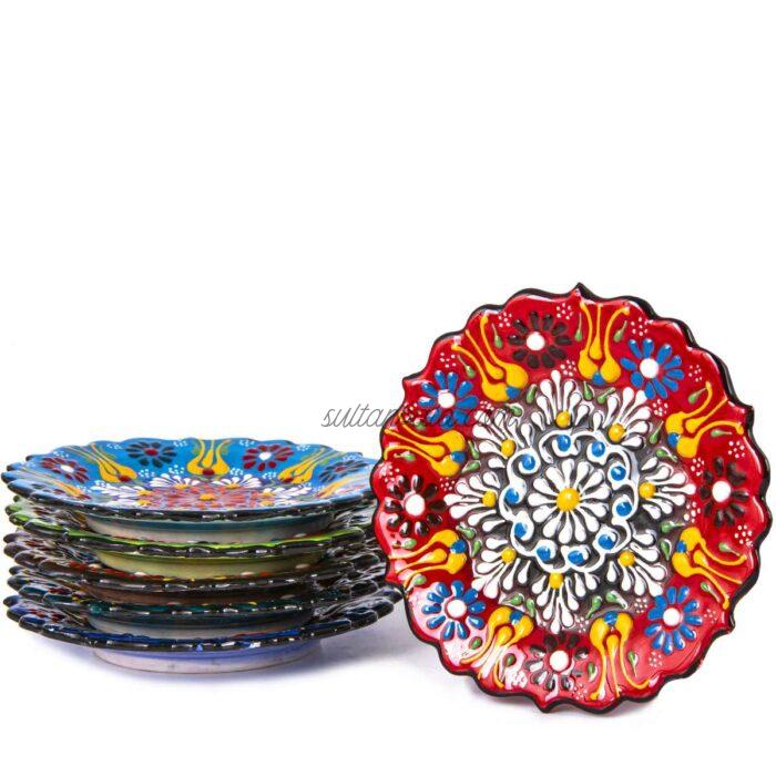 12 Cm Ceramic Plate Lace Seamless Design