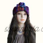 Colorful Striped Evil Eye Beaded Hat