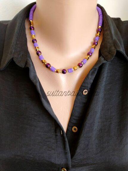 Purple Hematite Necklace
