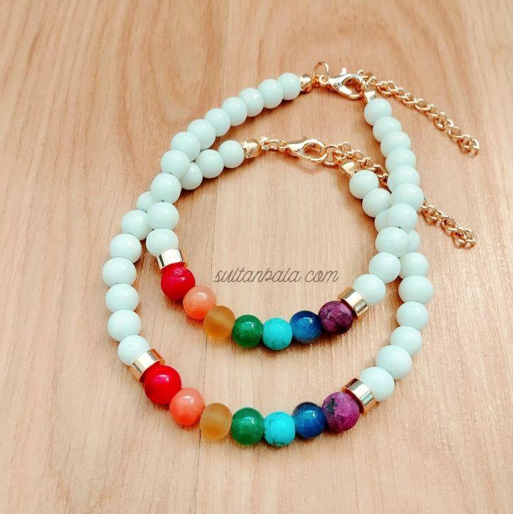 Gemstone Chakra Bracelet for Woman and Girl Gemstone Chakra Bracelet for Woman and Girl