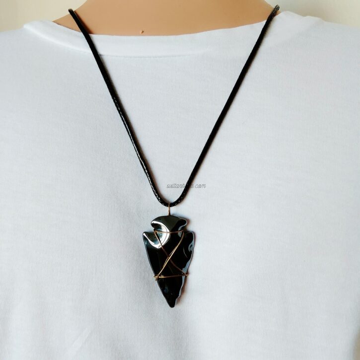 Hematite Arrowhead Pendant Necklace Hematite Arrowhead Pendant Necklace