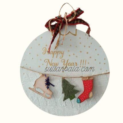 Door and Wall Ornament, Decorative ornament Happy New Year