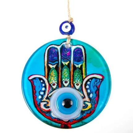 12 Cm Glass Evil Eye Ornament