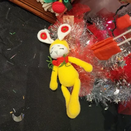 Christmas Amigurumi Yellow Rabbit