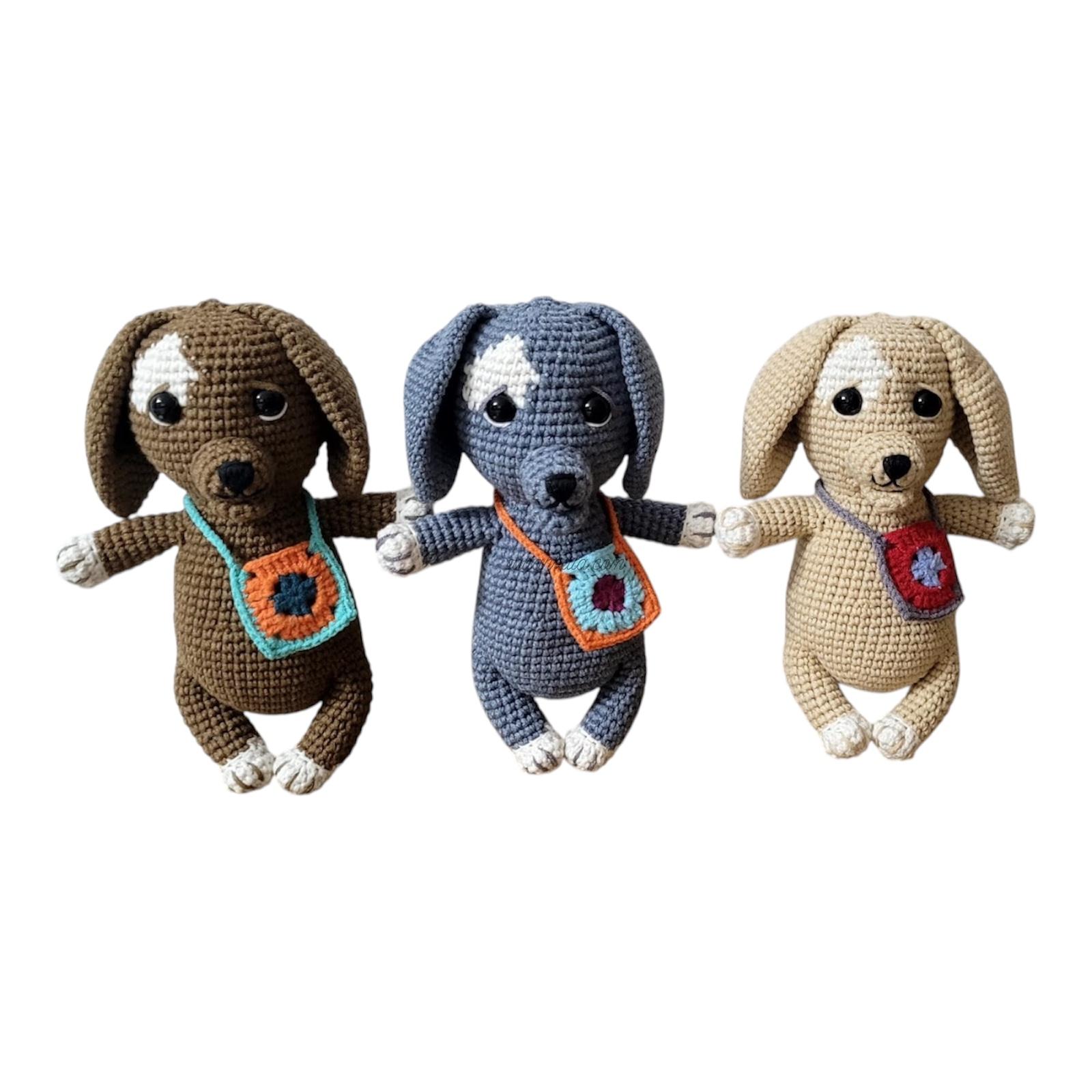 donation dog with bag