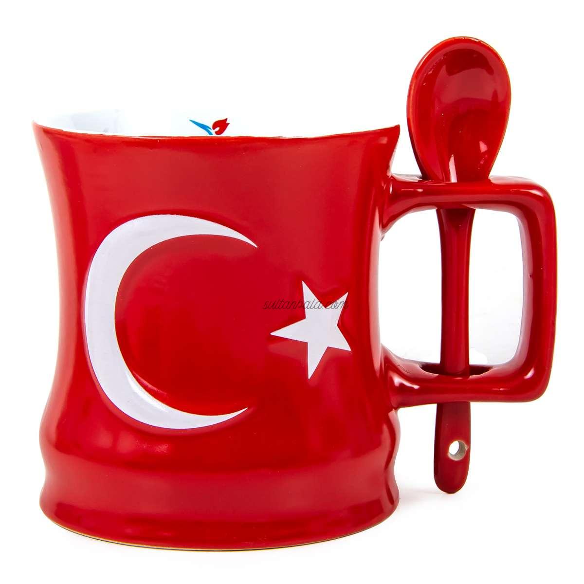 Turkish Flag Spoon Cup Turkish Flag Spoon Cup